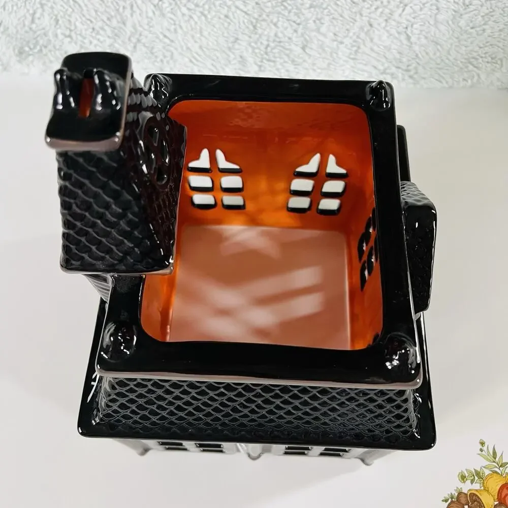 Bath & Body Works Haunted House Ceramic Candle Luminary Slatkin & Co. Halloween - Picture 7 of 9